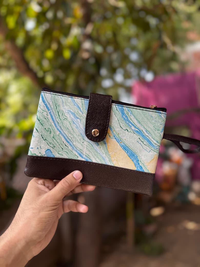 Rangoli patti pouch
