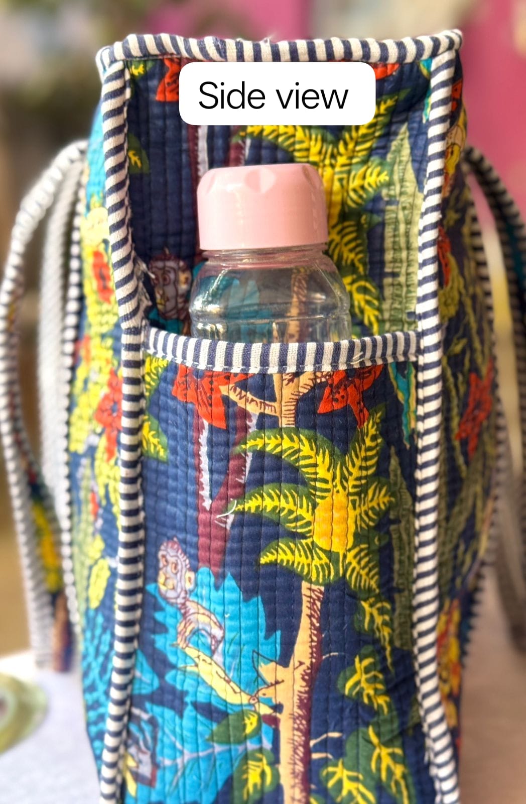 Black jungle quilted combo set