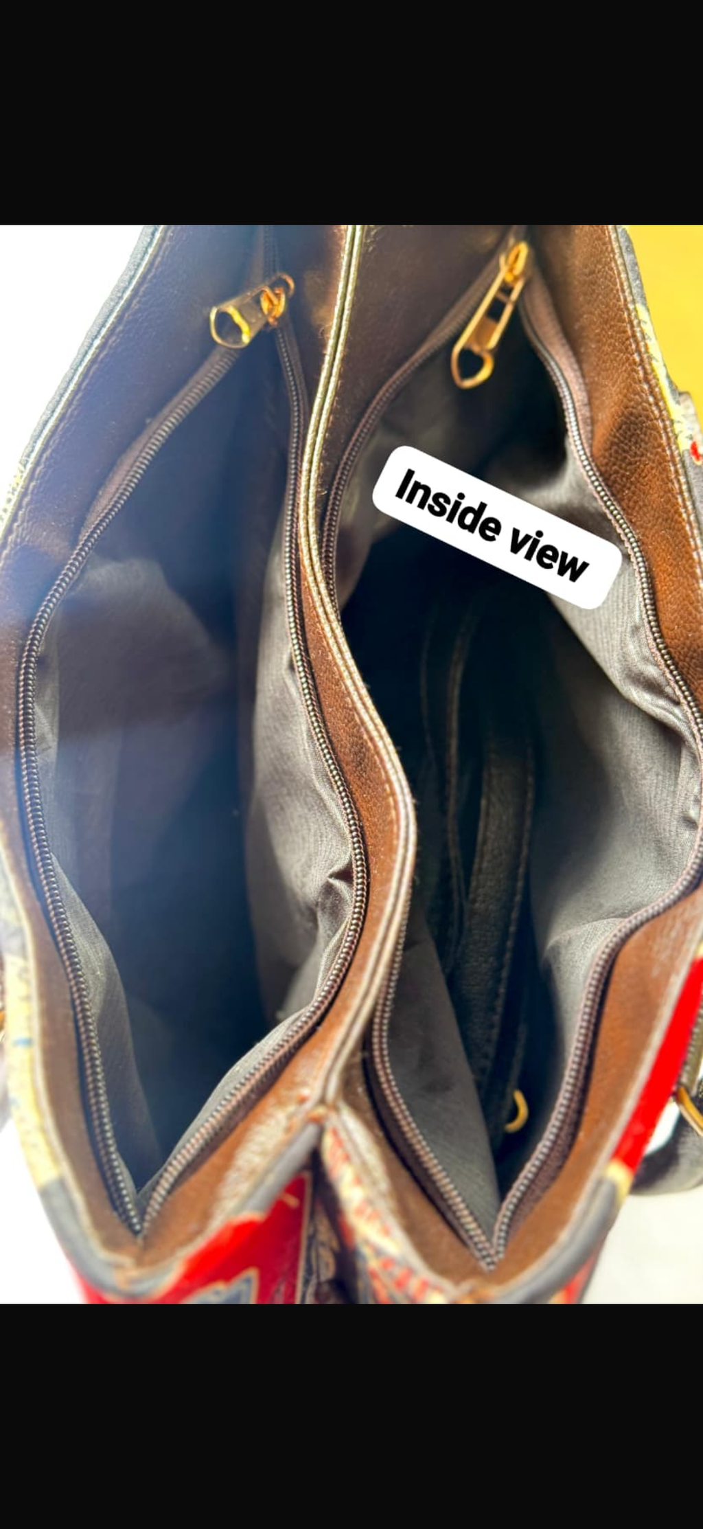 Paisley python tote cum sling