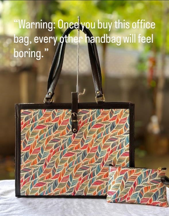 Art nouveau joy tote office bag