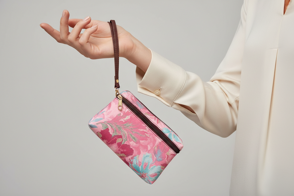 Pinky 3 zip wristlet