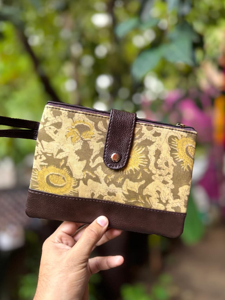 Mustard patti pouch