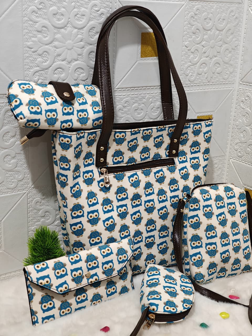 Owl bucket tote combo pack