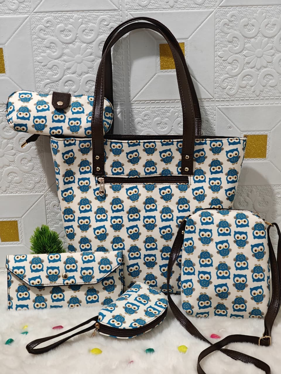 Owl bucket tote combo pack